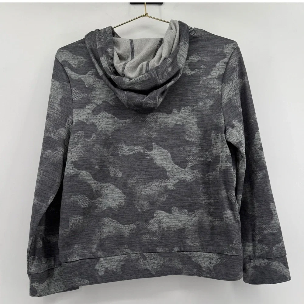 Kids Adidas Camo Hoodie Pullover Athleisure Long Sleeve Size M‎